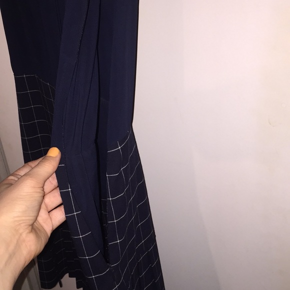 Armani Exchange navy pleated dress - Picture 5 of 6